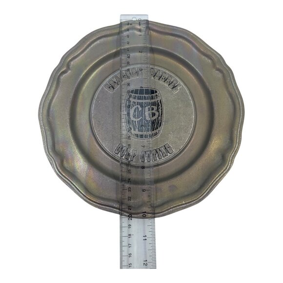 Vintage Cracker Barrel Golf Outing Carson Pewter Plate Home Decoration 10" USA - Picture 9 of 9